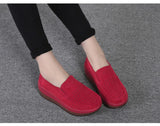 Spring Autumn Women Flats Platform Loafers Ladies Genuine Leather Comfort Wedge Moccasins Orthopedic Slip On Casual Shoes MartLion   