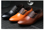 men's leather shoes luxury dress shoes office loafers casual wedding Mart Lion   