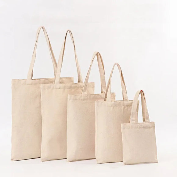 Women Men Handbags Canvas Tote bags Reusable Cotton grocery High capacity Shopping Bag MartLion   
