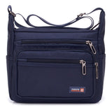 Vintage Oxfords Handbags Shoulder Bags Big Capacity Women Messenger Nylon Crossbody Mart Lion Blue  