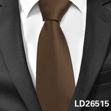 Solid Ties Men's Casual Skinny Neck Tie Gravatas Neckties Corbatas 6 cm Width Groom Tie For Party MartLion LD26515  