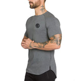 gym clothing extend hip hop street T-shirt Men's fitness bodybuilding silm fit summer Top Tees Mart Lion   