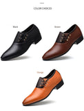 men's leather shoes luxury dress shoes office loafers casual wedding Mart Lion   