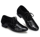 Ballroom dancing shoes Men's Latin tango Square Genuine leather Low heel MartLion   