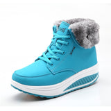 Waterproof Winter Women Boots Warm Plush Snow Outdoor Non-slip Sneakers Fur Platform Ankle Mart Lion 02 4.5 