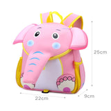 3D Pink Elephant School Bags for Girls Designer Cartoon Animals Schoolbag Waterproof Children School Backpacks mochila infantil MartLion Pink Elephant  