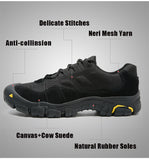 Outdoor Men's Hiking Shoes Waterproof Breathable Tactical Combat Army Boots Desert Training Sneakers Anti-Slip Trekking Mart Lion   