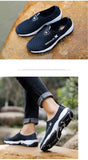 Summer Mesh Shoes Men's Sneakers Lightweight Breathable Walking Footwear Slip-On Casual Mart Lion   