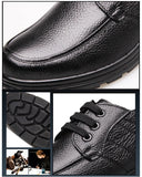 Leather Shoes Men Footwear Thick Sole Men's Casual Shoes MartLion   