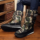  Men's Boots Winter Waterproof Snow Shoes with Fur Plush Warm Snow Spring Footwear Adult Casual MartLion - Mart Lion