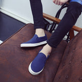 Slip On Men's Casual Shoes Spring Breathable Canvas Mart Lion   