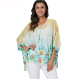 Women Blouses Style Batwing Casual Summer Blouse Shirt Woman MartLion   