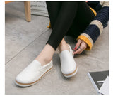 Spring Autumn Soft Leather Shoes Women Flats Ladies Loafers Casual White MartLion   