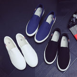 Slip On Men's Casual Shoes Spring Breathable Canvas Mart Lion   