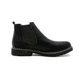 Chelsea Boots Men's Winter Shoes Black Split Leather Footwear Warm Plush Fur Winter Zapatos Hombre MartLion   