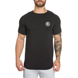 gym clothing extend hip hop street T-shirt Men's fitness bodybuilding silm fit summer Top Tees Mart Lion Black M 