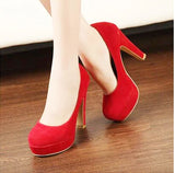 woman Pumps autumn thick heel shoes high-heeled the trend of ultra high heels MartLion   