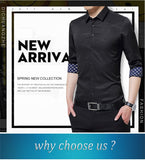 Luxury Brand Men's Dress Shirts Long Sleeve Geometric Print Social Shirt Handsome Blouse Mart Lion   