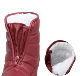 Winter Boots Woman Slip On Female Plush Velvet Fur Warm Winter Shoes Ankle Snowboots Lady Warm Short Snow MartLion   