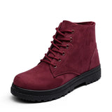 Women Boots Snow Thick Plush Winter Shoes Female Booties Casual Winter Mujer MartLion E13red 5 
