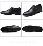 men's leather shoes luxury dress shoes office loafers casual wedding Mart Lion   