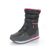 White Winter Boots Snow Style Women's Shoes Brand Shoes MartLion GRAY 5 
