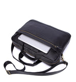 Men's Genuine Leather Handbags Casual Leather Laptop Bags Travel Messenger Crossbody Shoulder Mart Lion   