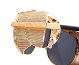 Cool Shield Punk Style Side Mesh Sunglasses Design Sun Glasses Oculos De Sol 66337 Mart Lion   