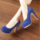 woman Pumps autumn thick heel shoes high-heeled the trend of ultra high heels MartLion   