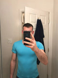 Men's T Shirt 10 colors Fitness V neck Clothing Tops Tees MartLion   