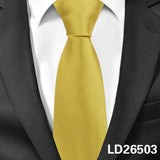 Solid Ties Men's Casual Skinny Neck Tie Gravatas Neckties Corbatas 6 cm Width Groom Tie For Party MartLion LD26503  