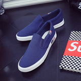 Slip On Men's Casual Shoes Spring Breathable Canvas Mart Lion   