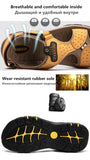 Genuine Leather Men's Shoes Summer Sandals Outdoor Beach And Slippers Mart Lion   