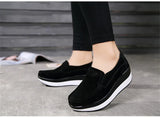 Autumn Shoes Platform Shoes Cow Suede Leather Flats Thick Sole Women's Loafers Moccasins MartLion   