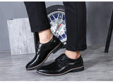 Men Oxfords Shoes British Black Blue Shoes Formal Men MartLion   