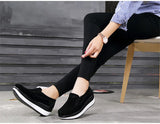 Autumn Shoes Platform Shoes Cow Suede Leather Flats Thick Sole Women's Loafers Moccasins MartLion   