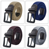 Canvas Belts  Men's Metal Pin Buckle Military Tactical Strap Elastic Belt MartLion   