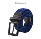 Canvas Belts  Men's Metal Pin Buckle Military Tactical Strap Elastic Belt MartLion   