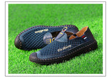 Casual Leather Shoes Men's Loafers Spring/Summer Mesh Flats Breathable Driving Moccasins Mart Lion   