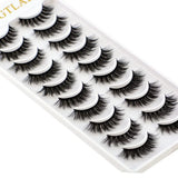  10 pairs natural false eyelashes fake lashes long makeup 3d mink lashes eyelash extension mink eyelashes for beauty MartLion - Mart Lion