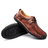 Men's Driving Shoes Cow Leather Loafers Handmade Casual Breathable Moccasins Flats Mart Lion   