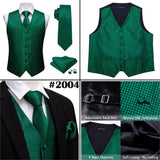Rose Red Men's Wedding Suit Vest Blue Floral Jacquard Folral Silk Waistcoat Vests Handkerchief Tie Vest Suit Set Barry Wang Design Mart Lion   