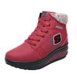 Waterproof Winter Women Boots Warm Plush Snow Outdoor Non-slip Sneakers Fur Platform Ankle Mart Lion 07 4.5 