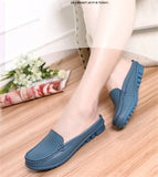 Shoes Casual Genuine Leather Moccasins Ladies Driving Ballet Woman Loafers Flats Mother Footwear MartLion   