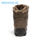 Men's Boots Winter Outdoor Sneakers Snow Keep Warm Plush Ankle Snow Work Casual Shoes Mart Lion   
