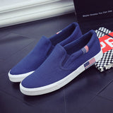 Slip On Men's Casual Shoes Spring Breathable Canvas Mart Lion   