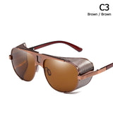 Cool Shield Punk Style Side Mesh Sunglasses Design Sun Glasses Oculos De Sol 66337 Mart Lion C3  