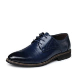 Men Oxfords Shoes British Black Blue Shoes Formal Men MartLion   