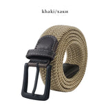 Canvas Belts  Men's Metal Pin Buckle Military Tactical Strap Elastic Belt MartLion   