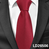 Solid Ties Men's Casual Skinny Neck Tie Gravatas Neckties Corbatas 6 cm Width Groom Tie For Party MartLion LD26506  